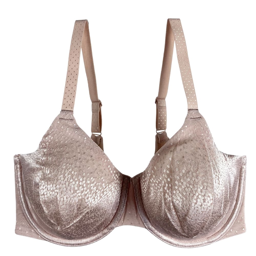 Wacoal Back Appeal full cup bra in rose dust, front close-up on a white background.