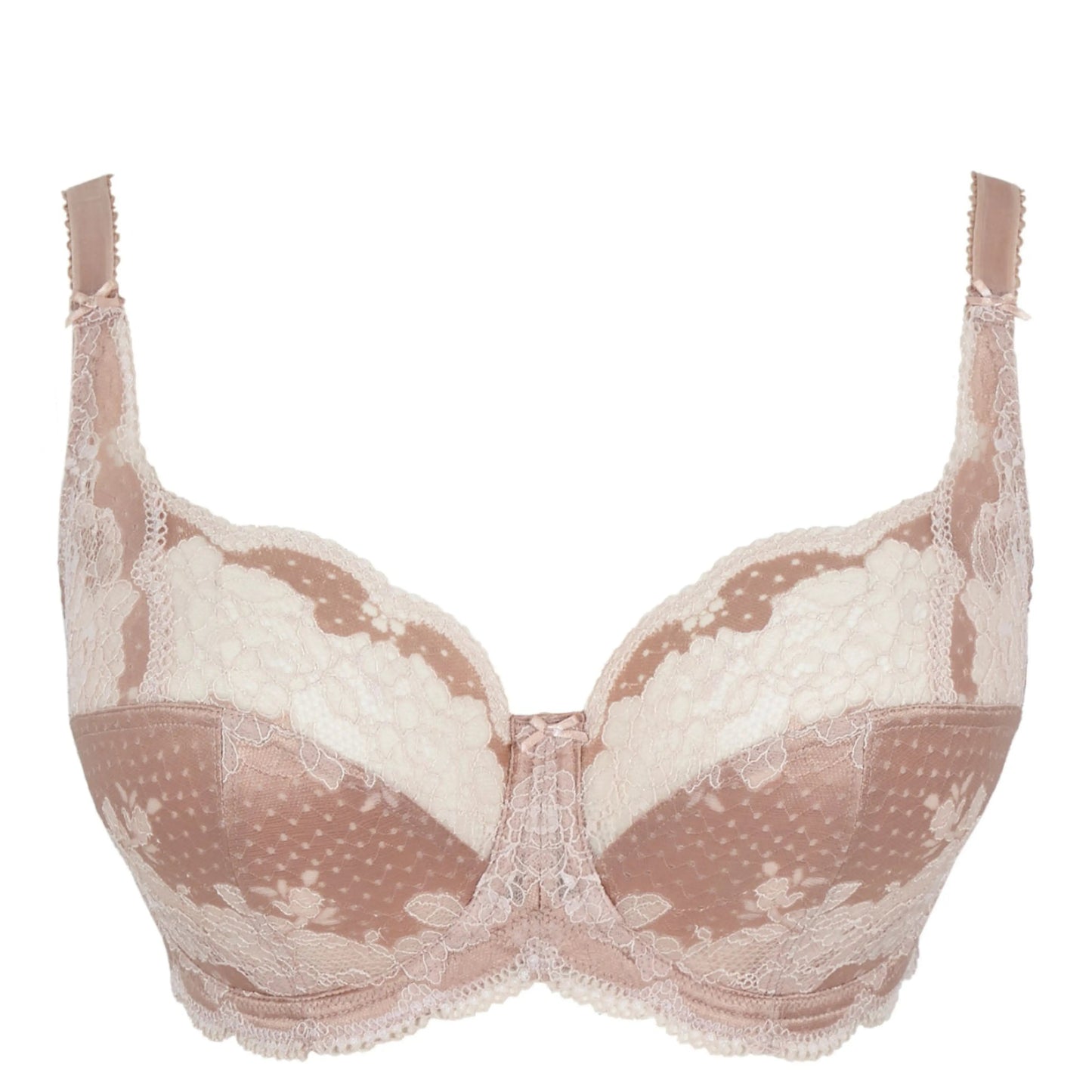 Lace bra on a white background