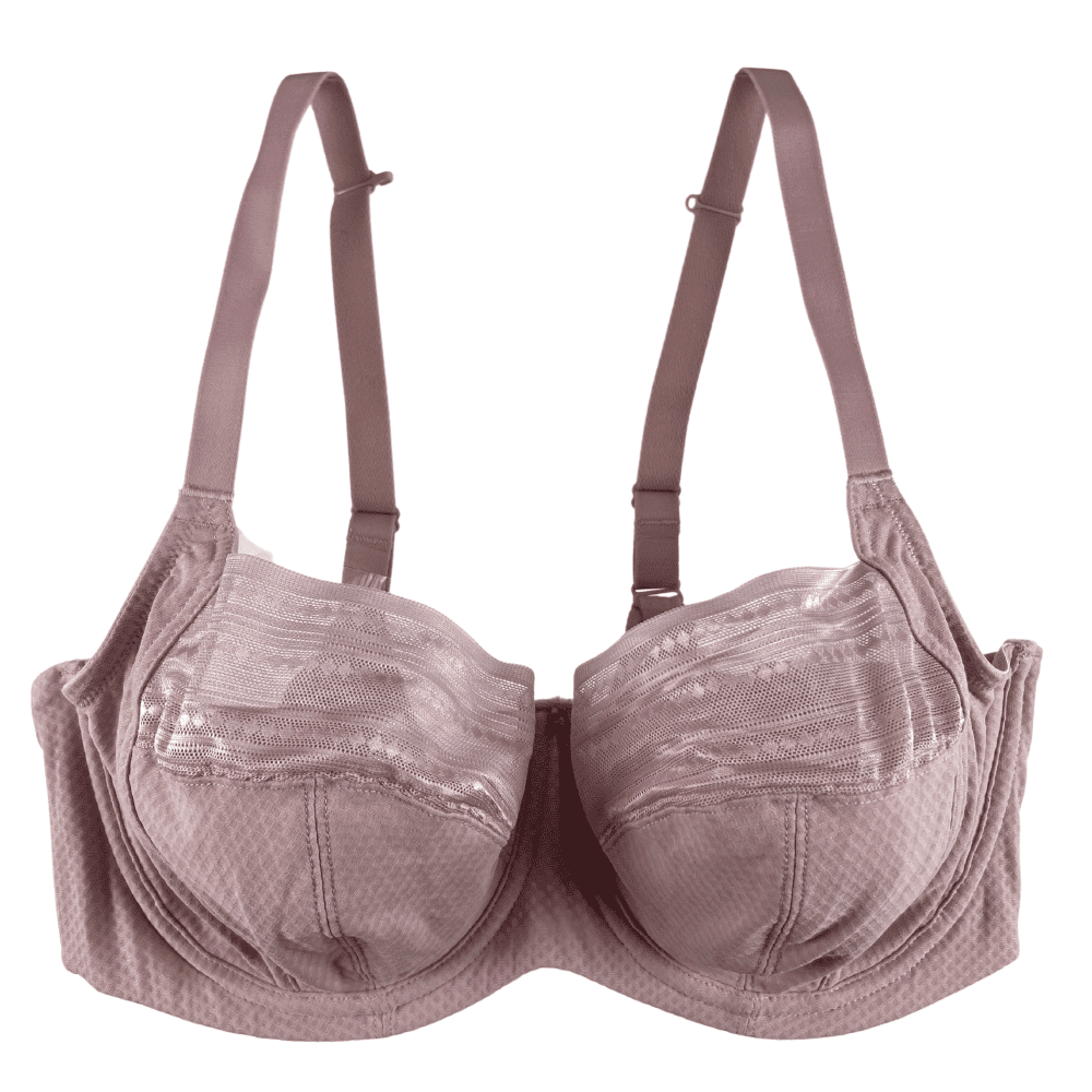 Panache serene full cup bra in vintage, close-up on white background.