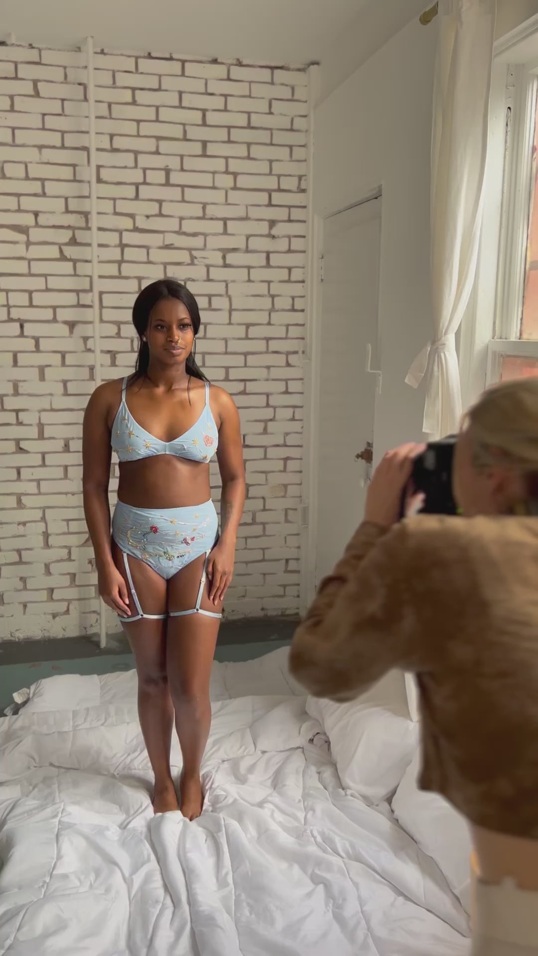 Load and play video in Gallery viewer, Love and Swans Le Petit Prince Bralette
