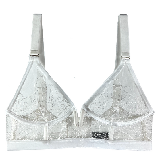 The Underargument Love Doesn't Need Approval Longline Triangle Bra