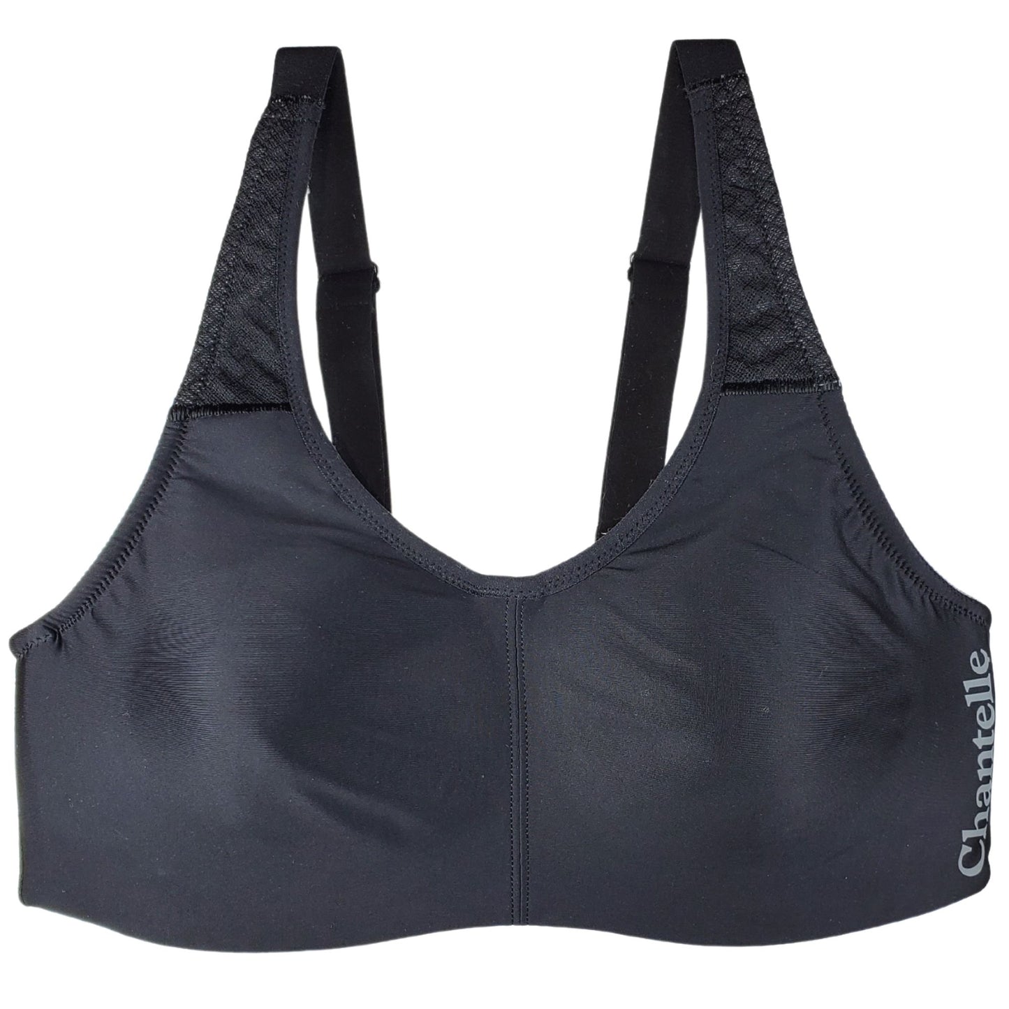  Womens Full Support High Impact Racerback Lightly Lined  Underwire Sports Bra Black 34G