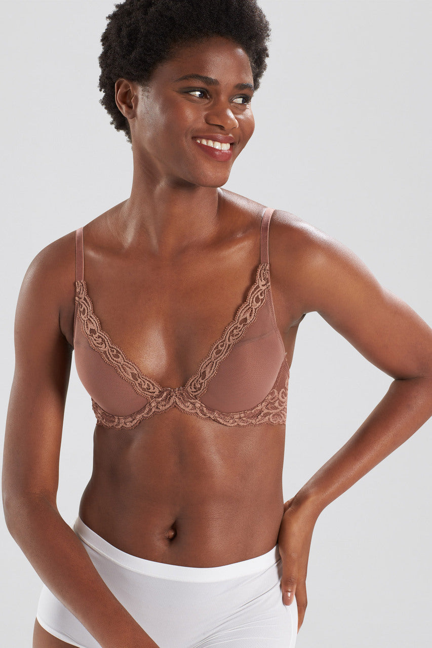 Correct brand/style for breast shape? 32D - Natori » Feathers Contour  Plunge Bra (730023)