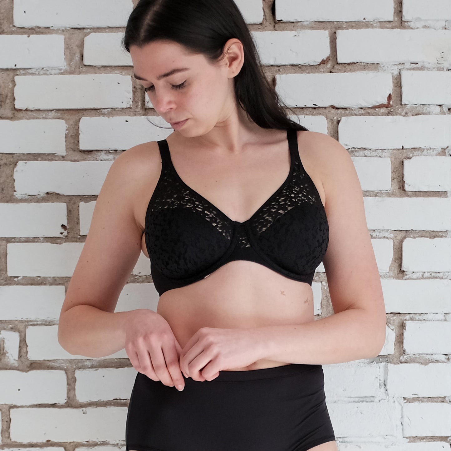 Buy online Black Silk Blend Lette Bra from lingerie for Women by