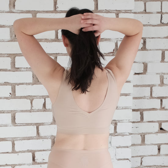 Women Soft Support Seamless Underwear Women's Thin Deep v-neck