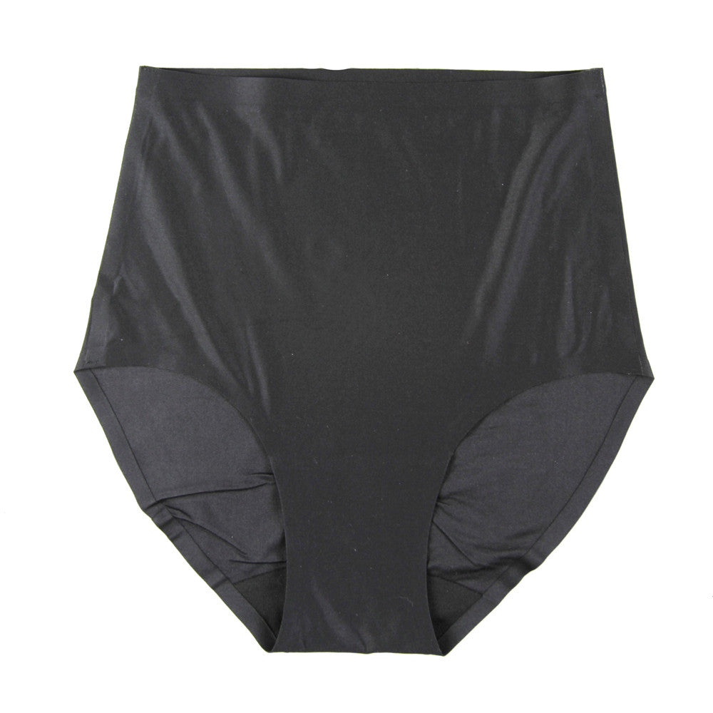 Soft Stretch Seamless High Waist Brief Plus Panty Black O/S by