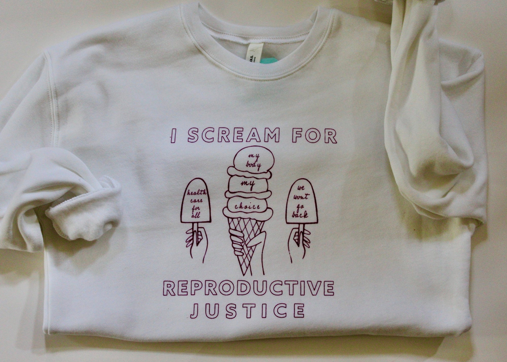 Ice Cream for Reproductive Justice Crewneck