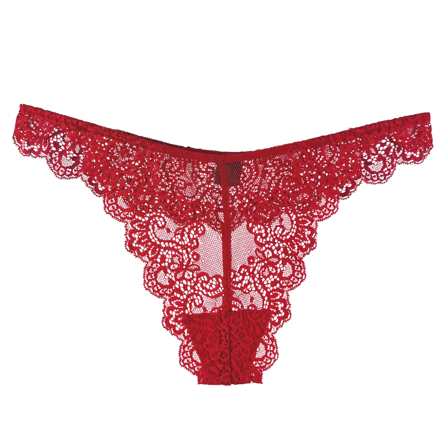 red thong on white