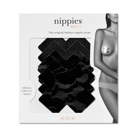 Load image into Gallery viewer, B-Six Nippies Crosses in Black
